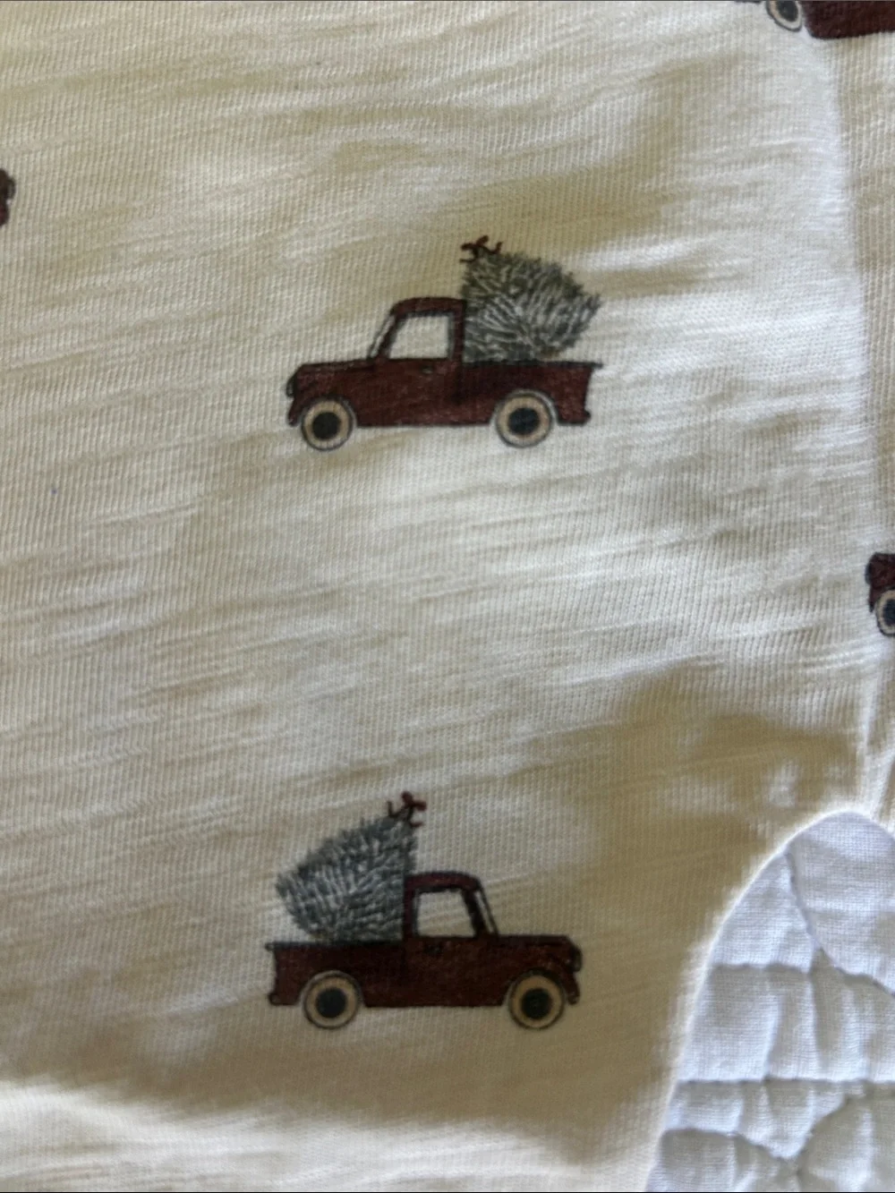 Rylee & Cru Baby LS Pants~ Trucks 18-24months. Cream/natural